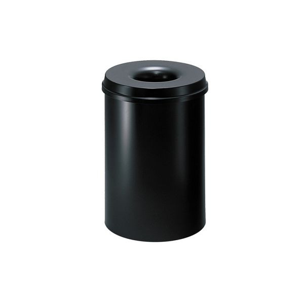 Lüllmann veiligheidsafvalcontainer, 15 l, 335 x 260 mm, zwart, 606220