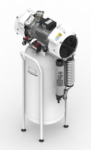 AEROTEC geluidsarme zuigercompressor XTR 4D-90V met droger, 2013228