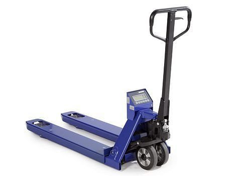 DENIOS handpalletwagen HW met geïntegreerde weegschaal, draagvermogen 2000 kg, 128380