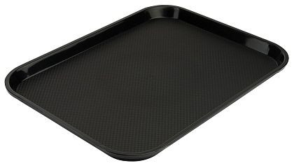 Contacto fastfooddienblad 35 cm zwart polypropyleen 35x27cm, 5353/356