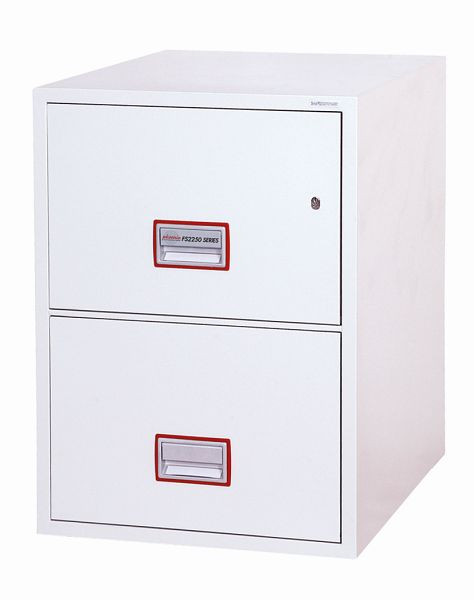 phoenix World Class verticale brandmap FS2252K archiefkast met 2 uittrekelementen en sleutelslot, FS2252K