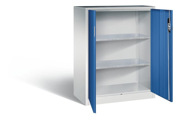 C+P gereedschapskast Acurado, H1200xW930xD500mm, kleur: lichtgrijs / gentiaanblauw, verzonken handgreep, 8521-000 S10139