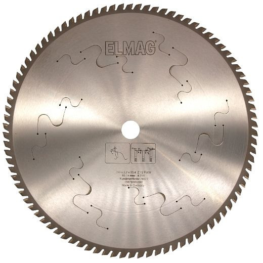 ELMAG zaagblad Evolution PRO HM, 355x2,2/1,95x25,4 mm, 72 GZ, 78377