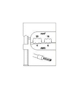 GEDORE module-inzetstuk voor adereindhulzen, 16-25 mm², 1830619