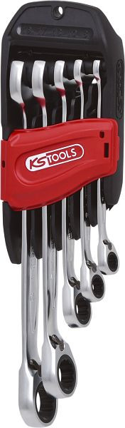KS Tools GEARplus ratel-ringsleutelset, omschakelbaar, 5-delig 8-19 mm, 503.4605