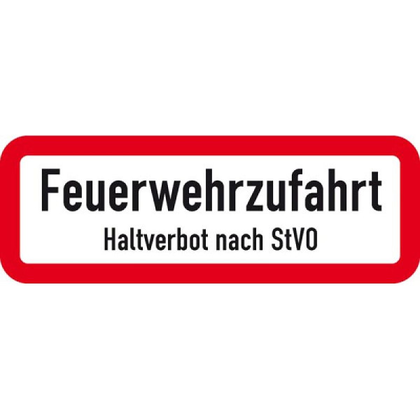 Steen HGS brandweertoegang, zonder stop volgens StVO, 210 x 74 mm, 53.6130