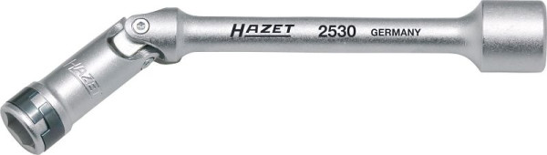 Hazet gloeibougie-dopsleutel, hol vierkant 10 mm (3/8 inch), extern hex-tractieprofiel, 10 mm, 2530
