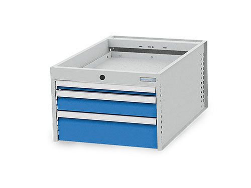 Bedrunka + Hirth onderkast T736 R 18-24, 1x50, 1x100, 1x150mm, lade volledig uittrekbaar 100%, 555 x 736 x 385 mm, 535 / 111V