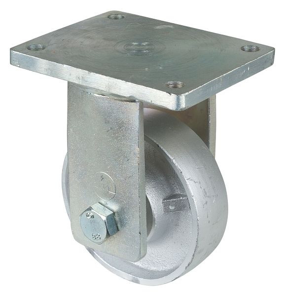 BS Rollen Zwaarlastwiel, bokwiel, wielbreedte 45 mm, wiel-Ø 150 mm, draagvermogen 600 kg, gegoten loopvlak, gegoten wiellichaam, kogellager, RR110.C81.151