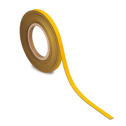 MAUL magnetische markeringstape, 10 mx 10 mm x 1 mm, geel, 307922