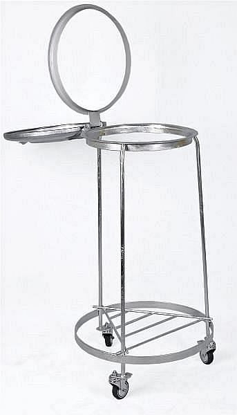 Renner vuilniszakkenstandaard statiefframe 120 L, verrijdbaar, breedte 545 mm x diepte 545 mm x hoogte 1015 mm, thermisch verzinkt, 8016-10