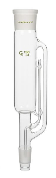 Rettberg Soxhlet-extractor, 1000 ml, huls NS 71/51, kern NS 29/32, borosilicaatglas 3.3, 134667100