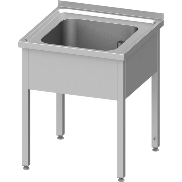 Stalgast spoelbak zonder onderstel 700x600x850 mm, met wasbak met opstaande rand, gelast, VST07620A