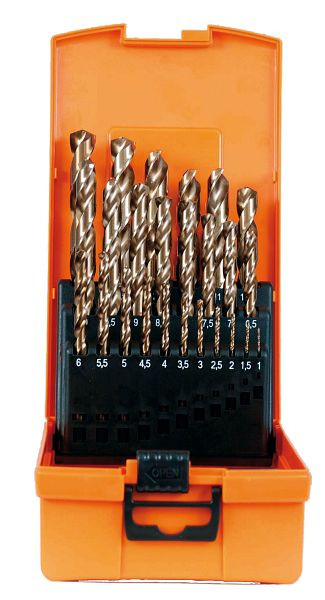 Projahn kunststof cassette HSS-Co 1-13 mm 25 stuks, 67386