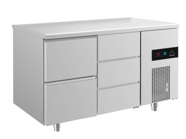 A&S Polarny koeltafel -2 tot +8°C met 1x twee laden links en 1x drie laden, 1400 x 700 x 850 mm, KT2ZD