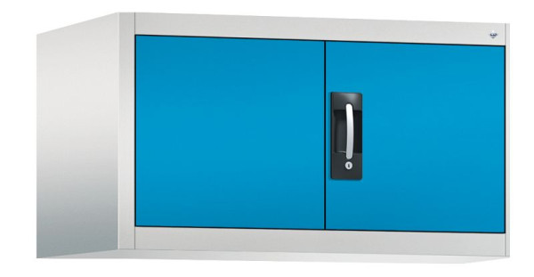 C+P bovenkast Acurado, H500xW930xD600mm, kleur: lichtgrijs/lichtblauw, verzonken handgreep, 9294-000 S10002