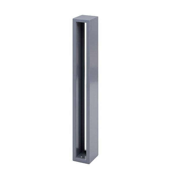 Mendler fietshanger HWC-J80, fietsstandaard leunbeugel, gegalvaniseerd staal outdoor gepoedercoat 87x10x13cm, grijs, 83308