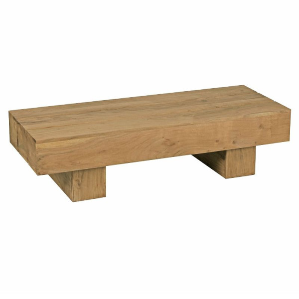 Wohnling salontafel SIRA massief acaciahout 120 cm breed design, donkerbruine landelijke stijl, WL1.439