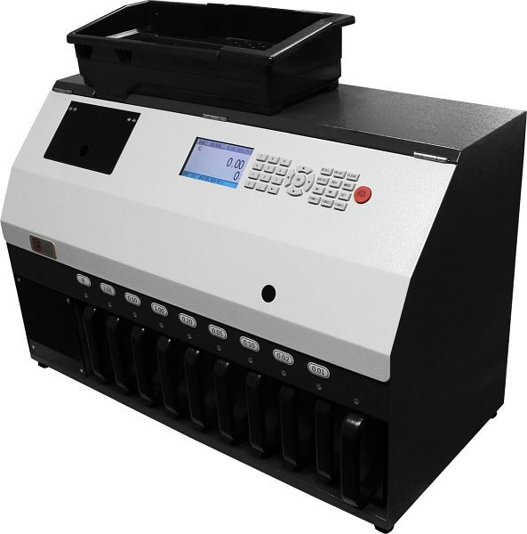 Cash Concepts CCE 4400 EUR muntenteller en -sorteerder voor euromunten met valsgelddetectie, AC004701
