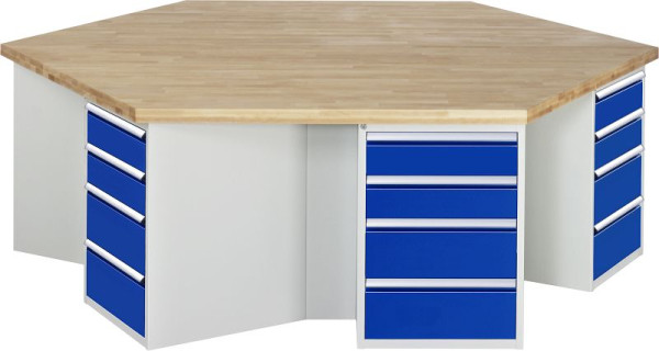 RAU groepswerkbank serie 4000, 24 x laden, 2700x840x2340 mm, 03-498-135B4S.11