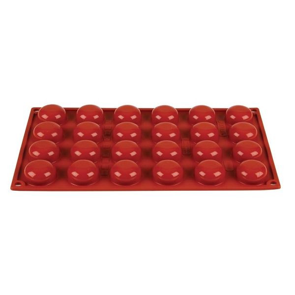 Pavoni Formaflex bakvorm siliconen 24 halve bollen, N940