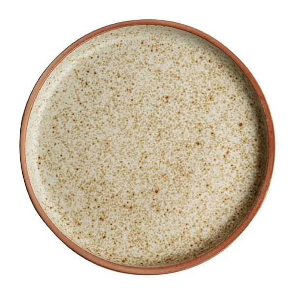 Olympia Canvas plat rond bord tarwe 18cm, VE: 6 stuks, FA335