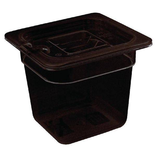 Vogue GN bak GN1/6 zwart 65mm, U469
