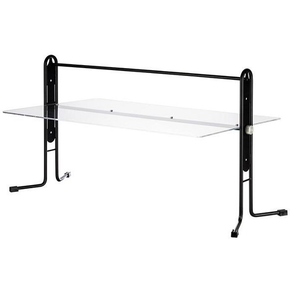 APS hygiënebescherming -BUFFET GUARD-, 93 x 53 cm, hoogte: 50,5 cm, frame: metaal, zwart, acrylblad, 80 x 53 cm, 98120