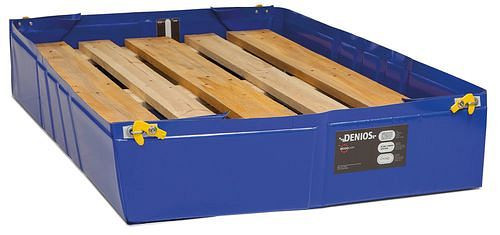 DENIOS Faltbare Mehrweg-Leckagewanne 600 x 600 mm, Volumen 45 Liter, 248769