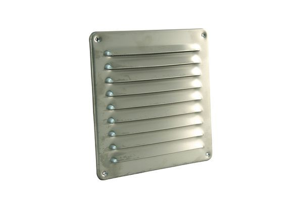 Marley ventilatierooster 195x195mm van RVS, 058788