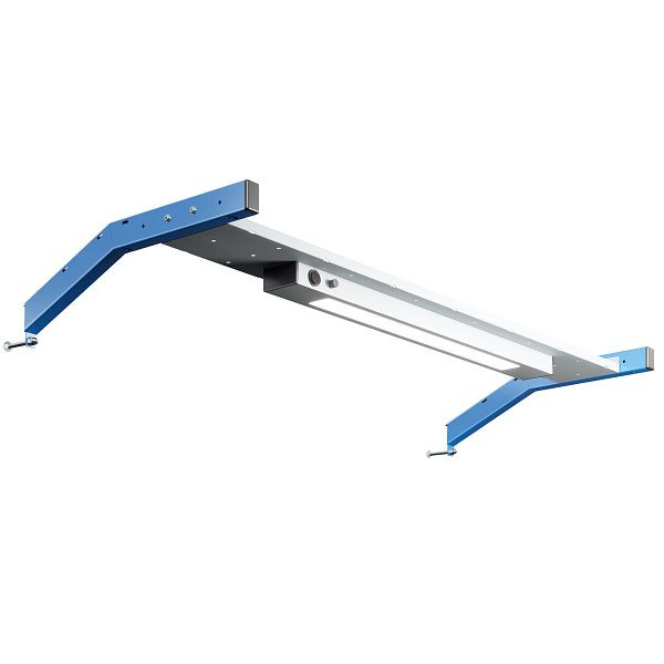 SOFAME beugel voor steunkolommen B 1300 mm met LUM LED-licht B860 mm, dimbaar, hemelsblauw RAL 5015, W010080381BI
