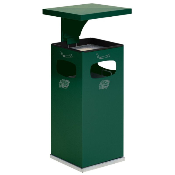 Stein HGS HGS combi-asbak -Cubo Leandro-, wit /38 liter/910x395x395mm, 16956