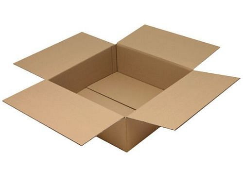 TransPak golfkartonnen vouwdoos 2-wandig, binnenmaat 592 x 592 x 200 mm, kwaliteit 2.30BC, verpakking: 10 stuks, 299378