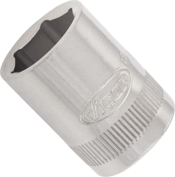 VIGOR dopsleutelinzet, hol vierkant 10 mm (3/8 inch), buitenzeskantprofiel, 13 mm, V2271N