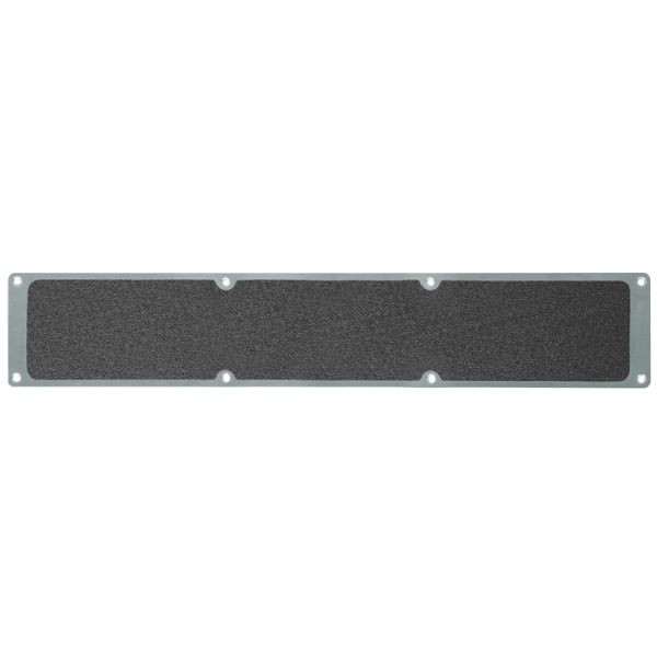 Meelbroek antislipplaat aluminium met m2 antislip coating, Easy Clean zwart 114x1000mm, APM3SF2