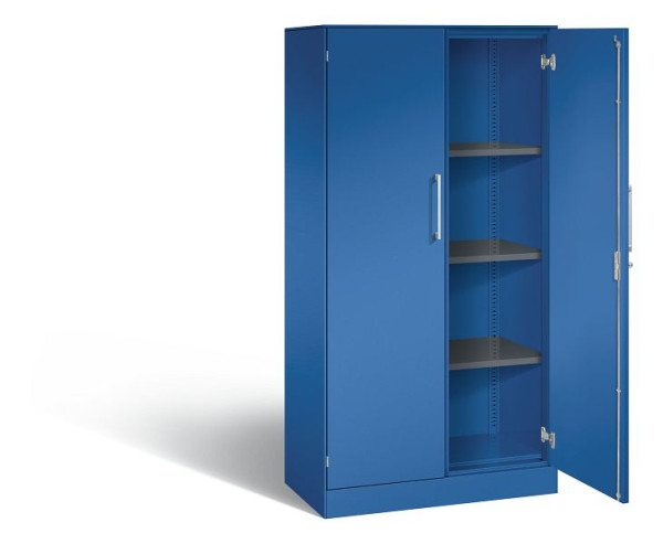 C+P vleugeldeurkast Asisto, H1635xB800xD435mm, kleur: gentiaanblauw, beugelgreep, 4 niveaus, 141013-000 S10122