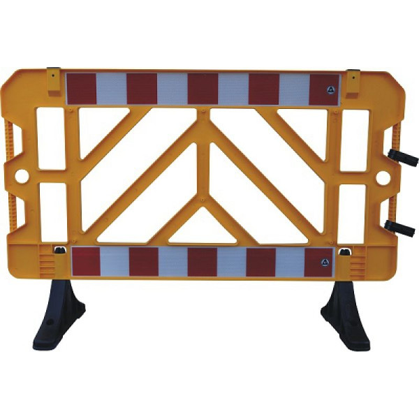 Stein HGS HGS afzethekwerk van kunststof, BxH: 1500 x 1000 mm, PVC-voeten met gat voor pluggen, geel, 32455