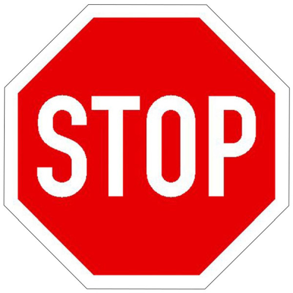 Steen HGS verkeersbord, Stop! Geef voorrang, 300 x 300 mm, 11.5265