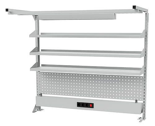 Bedrunka + Hirth meerwandig bouwbreedte 1500, 1x energiekanaal, 1x geperforeerde wand, 3x plankafmetingen in mm (BxH): 1500 x 1250, 03.900.15.25-1