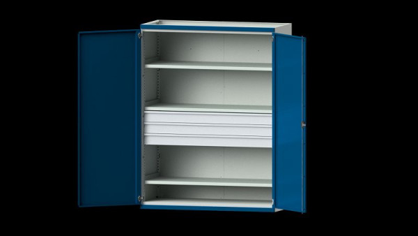ANKE werkbanken, zware kast, model 303, 1485 x 690 x 1950 mm, RAL 7035/5010, 621.083