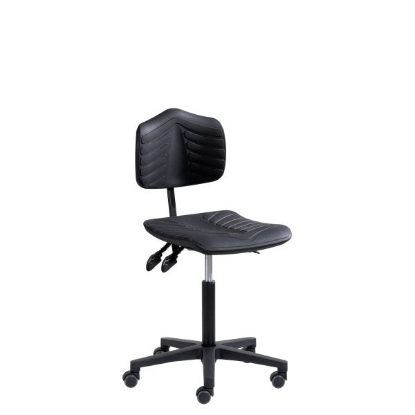 SOFAME werkstoel ERGOSOFT 2010 met wielen, zithoogte 49-69, met zitdiepteverstelling, polyamide onderstel, W050040027