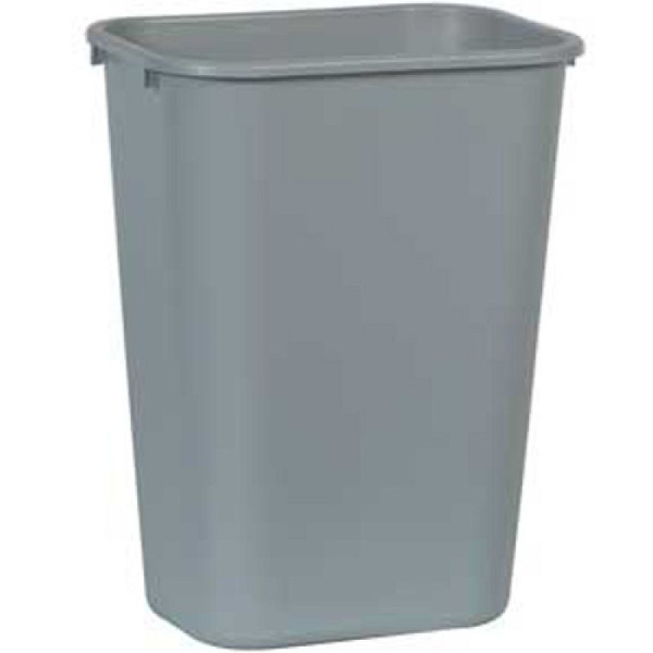 Stein HGS HGS prullenbak -Vierkant- Rubbermaid, grijs, met klapdeksel, zwart, inhoud: 39 liter, 12176-02