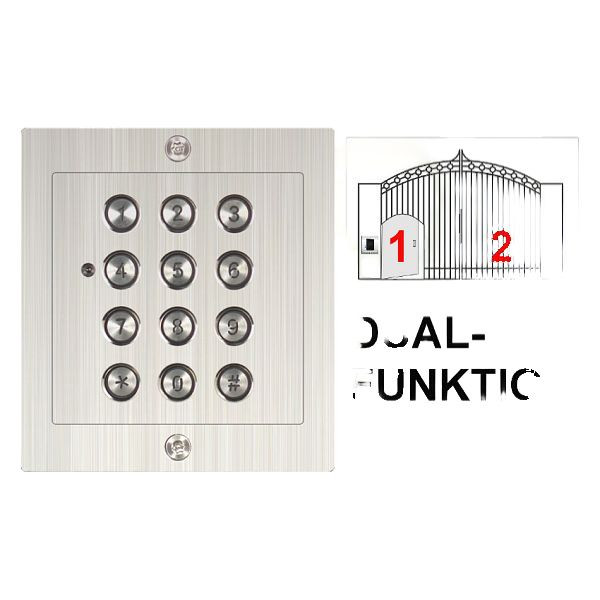 Anthell Electronics Pincode controller 2-zone sabotagebestendig inbouw, AE-601D2
