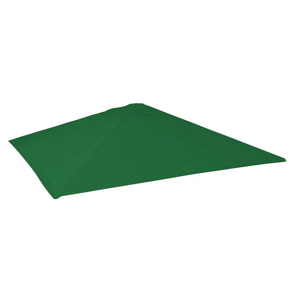 Mendler vervangende hoes voor horecaparasol HWC-D20, vervangende parasolhoes, 5x5m (Ø7,2m) polyester, donkergroen, 65156