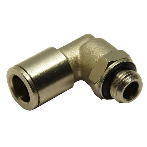 AEROTEC hoekverbinder met buitendraad 1/8 inch, cilindrisch, 8 mm, met O-ring, 20.2022.05