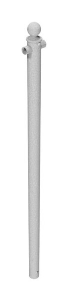 Schake-beschermingsleuningen / randleuningen, steunpalen voor de bovenrail om in beton te plaatsen, middenpaal voor de bovenrail, thermisch verzinkt, 467_02