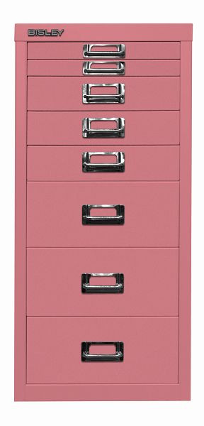Bisley MultiDrawer™, 29-serie, DIN A4, 8 laden, roze, L298601