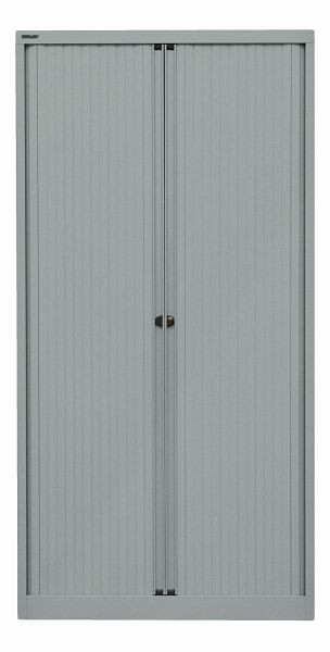 Bisley rolluikkast EuroTambour, 4 planken, 5 OH, rolluik zilver, body zilver, ET410194SSL355