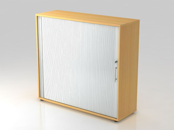 Hammerbacher rolluikkast horizontaal, 3OH 120cm relinggreep beuken/zilver, 120x40x110 cm (BxDxH), V1733S/6/S/RE