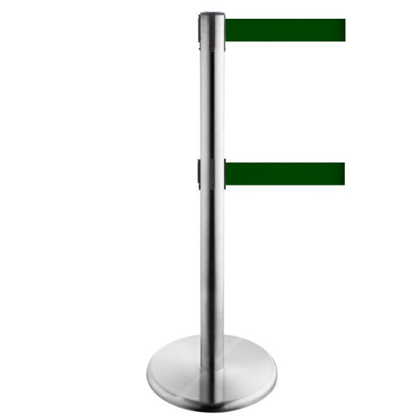 Stein HGS HGS personengeleidingssysteem -P-Line Duo-, RVS, donkergroen, met bandeindstuk (standaard), bandlengte: 2 x 2,3 m, 36402-1202